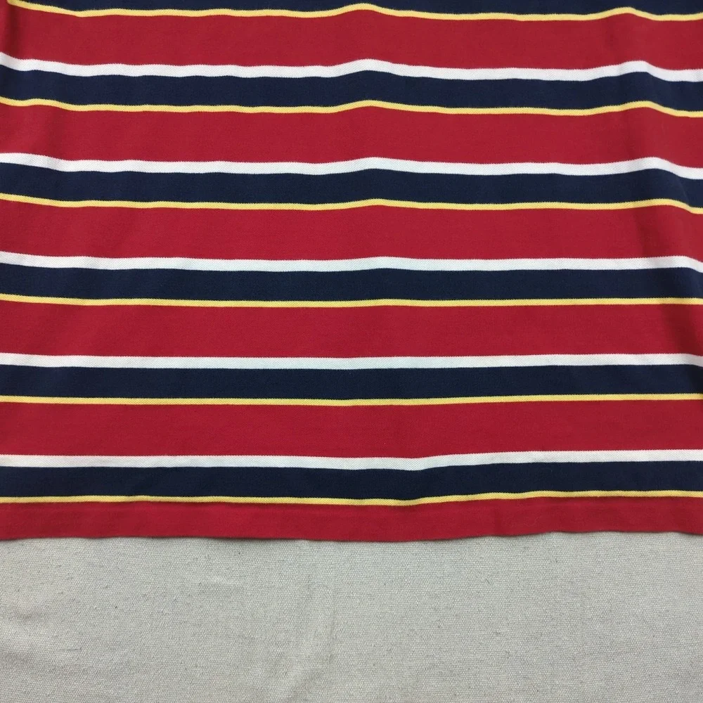 Polo Ralph Lauren Shirt Mens 2XLB Red Striped Casual Preppy
